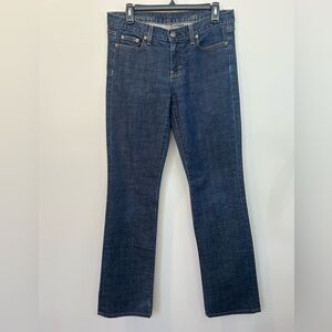 J. Crew Woman’s Jeans Bootcut Midrise Dark Wash Size 29T Inseam 34 1/4”